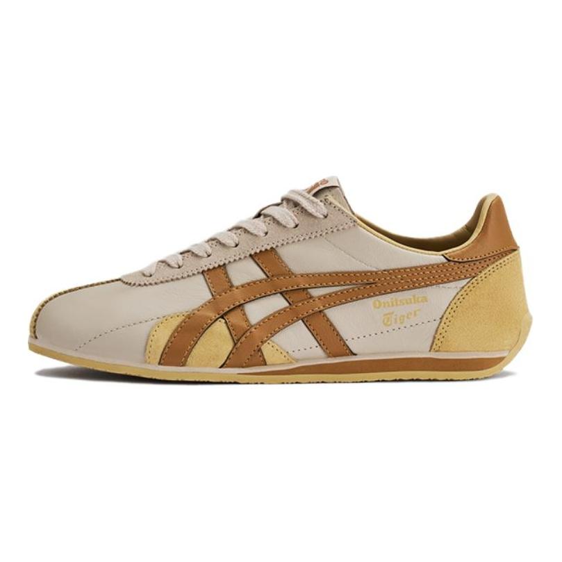 ONITSUKA TIGER Повседневные низкие кроссовки Runspark с противоскользящим покрытием, износостойкие, унисекс, бежево-желтые, артикул 1183B480-024