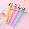 Back To School Season 10pcs 0.5mm Panda Gel Pen Creative Double Pen High Value Water Pen Cute Stationery Prize Gift Office Signature Pen