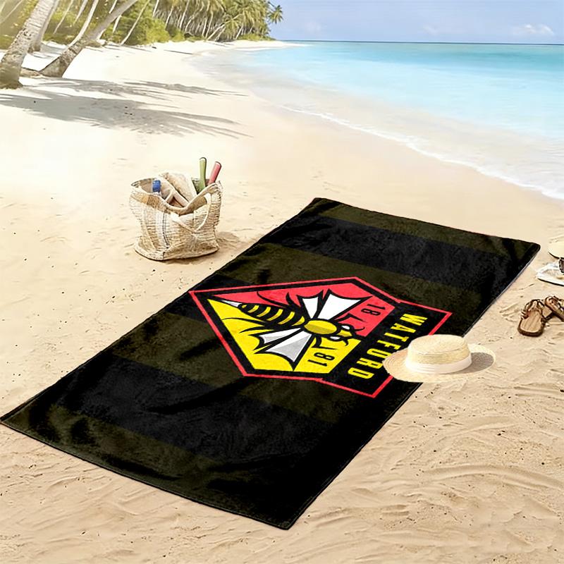 Watford F.C Print Beach Towel, Large Soft Quick Dry Towel for Beach Camping Swimming