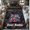 Sex Pistols Crystal Velvet Rug, Custom Name Text Personalized Non‑Slip Floor Mat for Home Decor Gift
