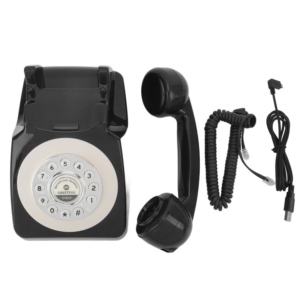 Audio Guest Book Phone Clear Sound Convenient Use Audio Message Recording Telephone for Wedding Event Birthday Party