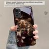 Цветочный Леопардовый Тень Для Redmi Note 14 Pro+ 13 Pro 8 9 9S 12S 10 Pro 11 12 13C 14C A3 12 13 K60 Ultra Черное Стеклянное Чехол для Телефона
