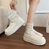 Fashion Women Platform Women Ankle Boots 2025 Winter Elegant Suede Shoes Fashion Classical New Trends Shoes Snow Chelsea Short Boots