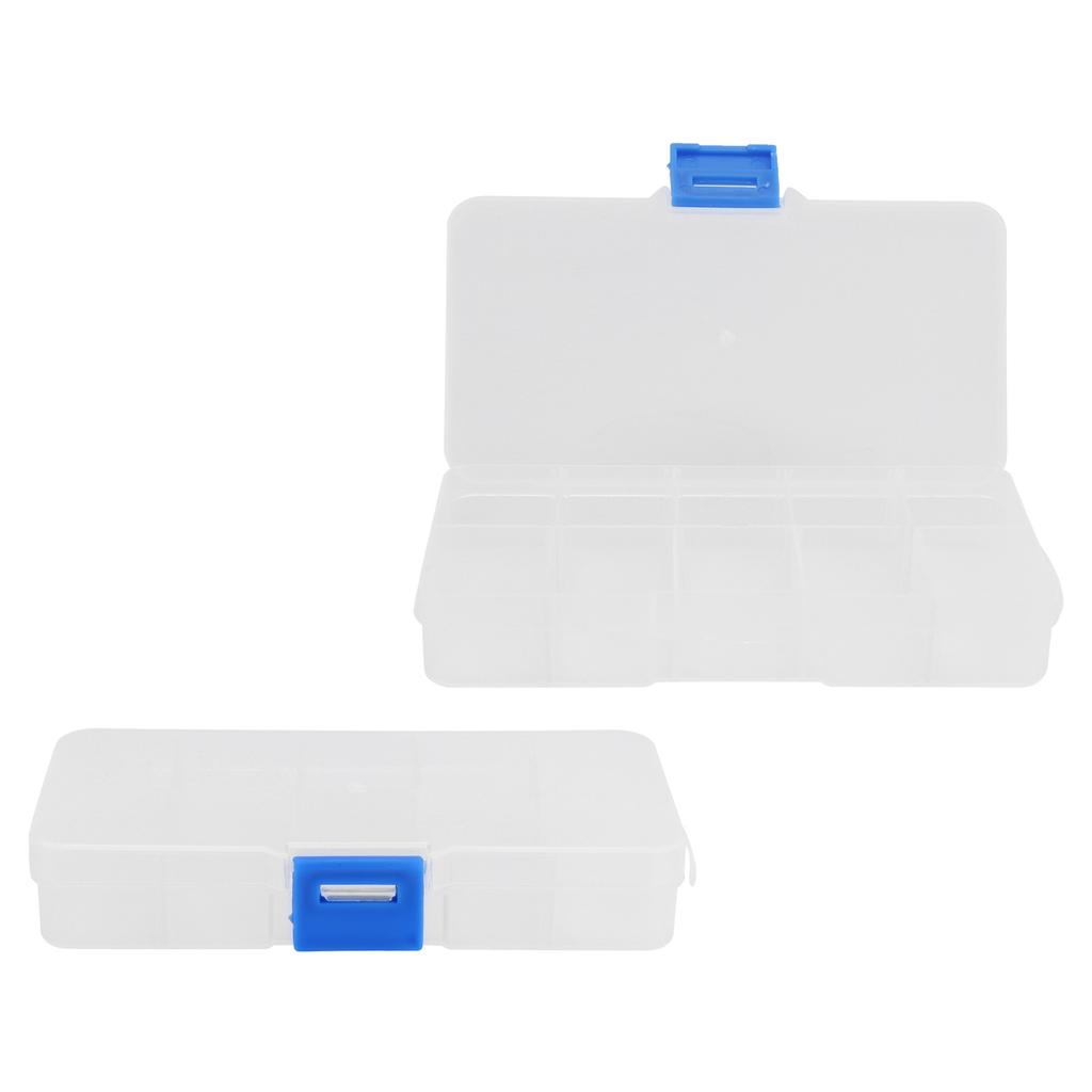 10 сеток прозрачная шкатулка для украшений пластиковый органайзер коробка контейнер для хранения бусин искусство DIY ремесла