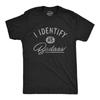 Mens I Identify As Badass T Shirt Funny Cool Awesome Graphic Novelty Tee