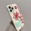 Милый Чехол для Телефона с Цветочным Узором для Oppo Reno14 Reno13 Reno12 Reno11 Reno10 Reno8 Reno7 F Z T SE Pro 4G 5G Глянцевая Пленка Жесткий ПК