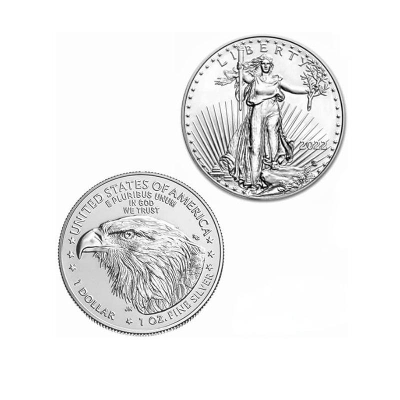 Памятная монета Статуи Свободы, памятная медаль, монета, Памятная монета Eagle Ocean из золота и серебра, Рождественский подарок, Наполнители для чулка