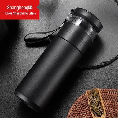 Термокружка Shangheng из нержавеющей стали с отделением для чая