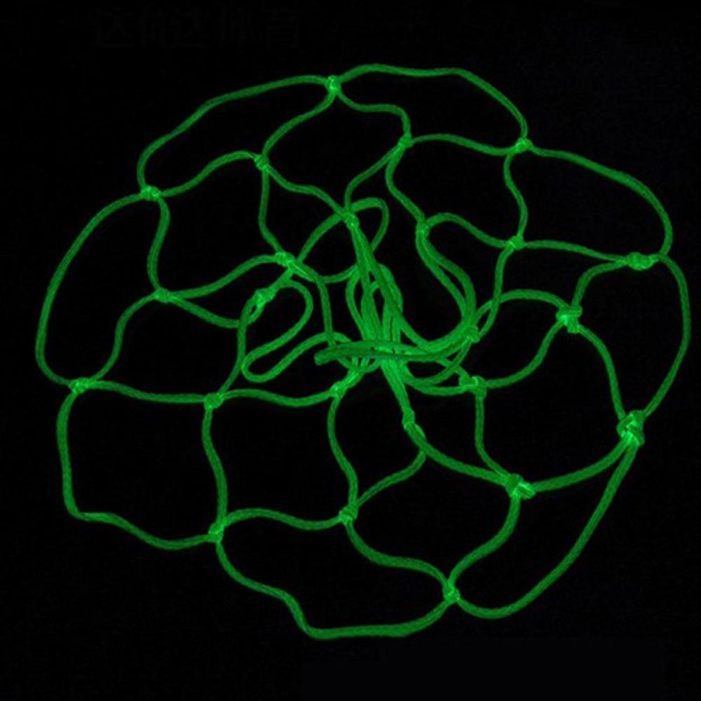 2pcs Knotted Basketball Mesh All Weather Luminous Basketball Mesh Shooting Pocket Sports Practice