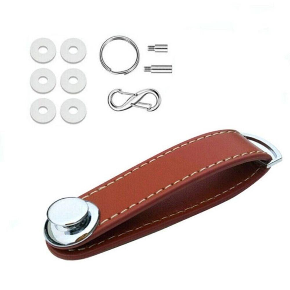 Leather Car Key Pouch Portable Car Key Case Pocket Tool Key Bag  Keys Organizer