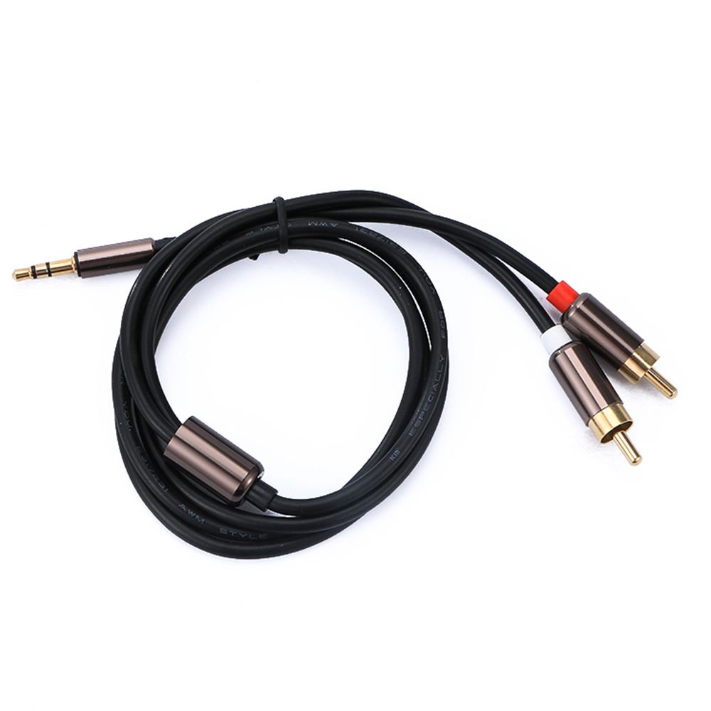 Computer DVD Amplifier RCA Male Speaker Headphone 3.5 To 2RCA Audio Cable Splitter RCA Cable