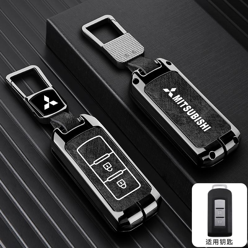 zjvc8 2025 2/3 Button Zinc Alloy Car Key Case Cover Shell For Mitsubishi Pajero Outlander XL Montero Lancer Triton l200 Galant Evo ASX
