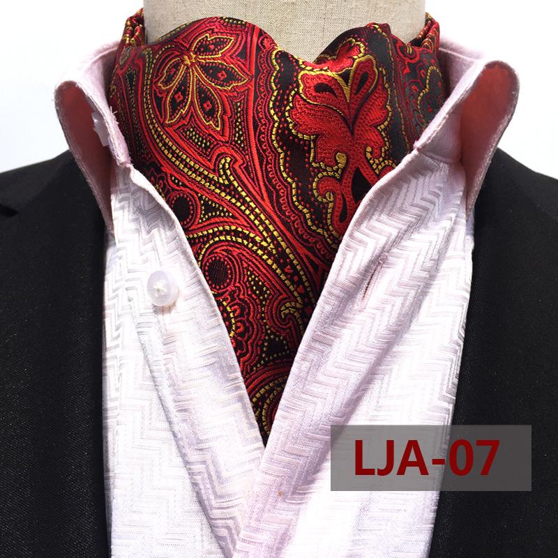 "Men's Paisley Polyester Jacquard Scarf - Gao Mouqiang Style for Trendy Business Attire"