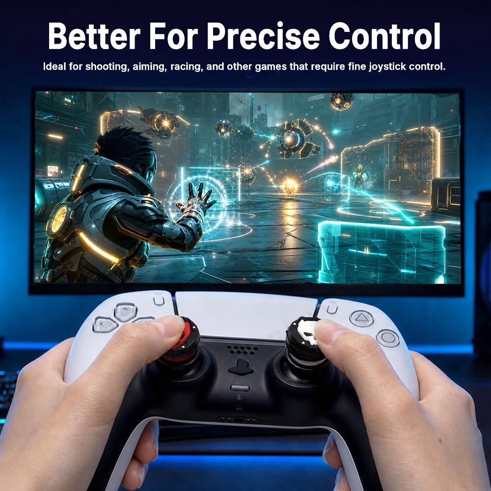 2 шт. Силиконовые удлинители аналоговых стиков для контроллера PS5, Противоскользящие колпачки на thumbsticks