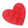 10-гнездная силиконовая форма в форме сердца, сделай сам ко Дню святого Валентина, форма для шоколадных конфет, помадки, желе, пудинга, десерта, выпечки