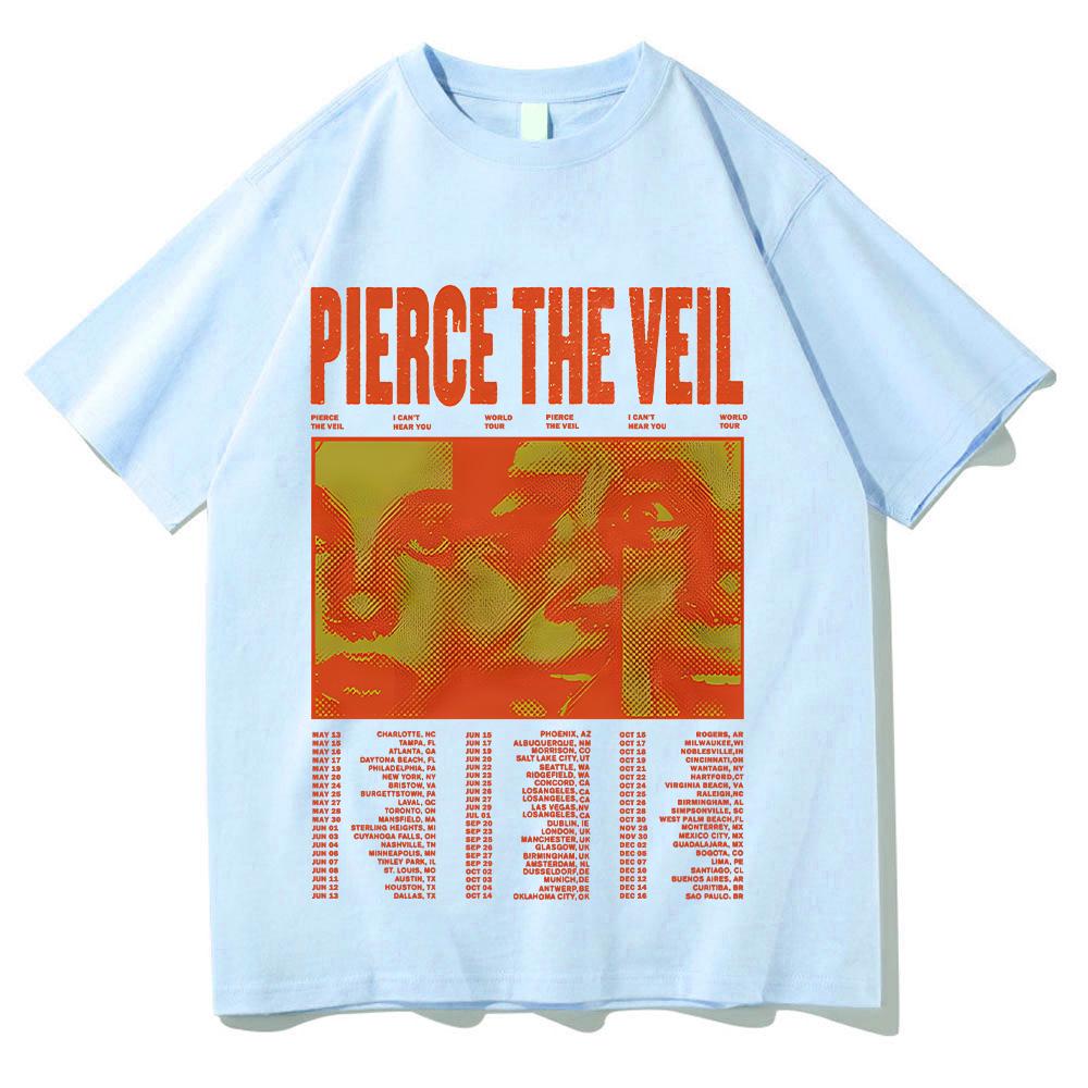 Pierce The Veil Ivory Screamblocks Футболка Хлопок Унисекс Рубашка Футболка Мужчины Женщины Лето Повседневная Круглый Вырез Высокое Качество Футболка Одежда