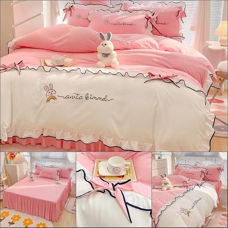 Зимний комплект постельного белья из четырех предметов из высококачественного утолщенного хлопка