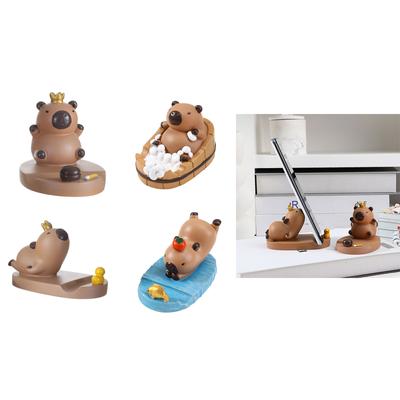 Милый держатель для телефона Capybara, подставка для мобильного телефона, украшение из смолы для всех телефонов, подарок на день рождения