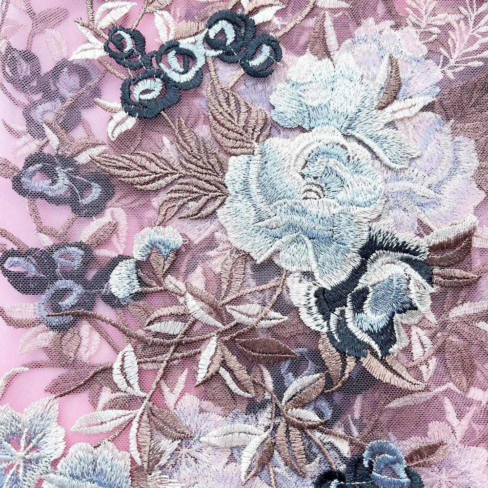 Изысканная одежда аппликация кружевная ткань нашивки на одежду цветы вышитые нашивки шитье