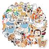 35pcs-50pcs Cartoon Nature Stickers Colorful Animal  Stickers  Stickers For DIY Phone Laptop Scrapbook Bike