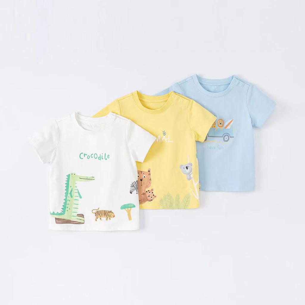 David Bella Boys' Cartoon Short-Sleeved T-Shirt