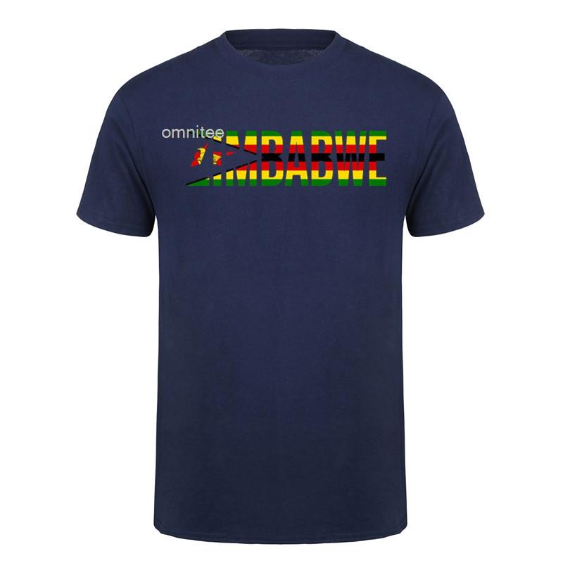 ITS IN MY DNA Zimbabwe T Shirts Graphic Cotton Streetwear Short Sleeve Birthday Zimbabwean Flag Africa Gift Tshirt Unisex HJ046