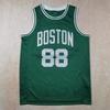 Зеленая баскетбольная майка «Селтикс» с термопечатью #88 Кета
