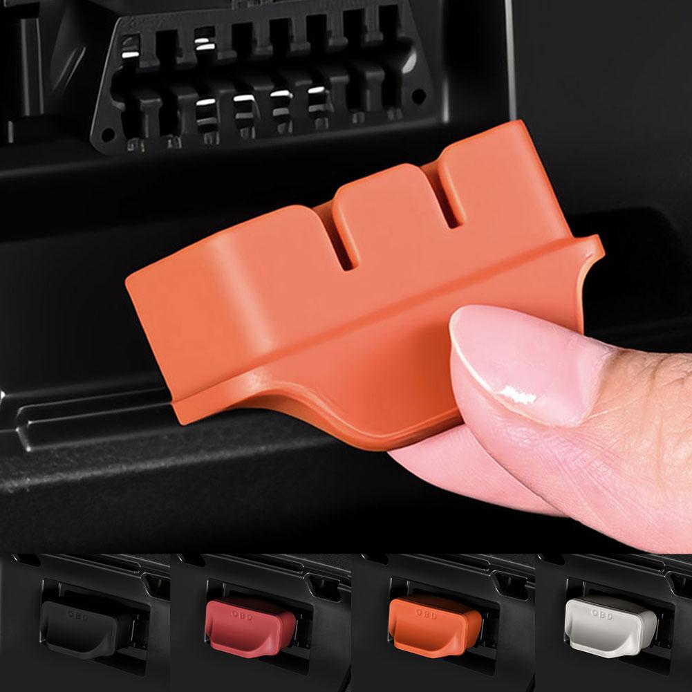 Силиконовая крышка порта OBD Водонепроницаемый Коррозионностойкий Замок порта OBD Защитный чехол Пылезащитные колпачки для засорения OBD