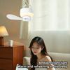 USB Rechargeable Ceiling Fan With Light Remote Control Portable Small Fan Lamp Ceiling Fans For Bedroom Dorm Camping Tent
