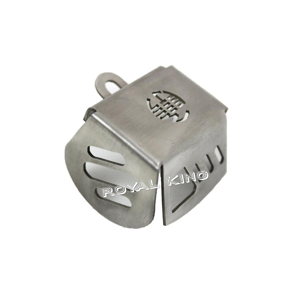 Rear "Brake Oil Container Guard Silver" Fit For  Royal Enfield Interceptor 650