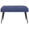 Button Tufted Bench in Police Blue 80 x 40 x 46 cm Velvet