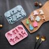 Силиконовая форма для выпечки на Рождество, Праздничная силиконовая форма для мыла, конфет, шоколада, желе, Снеговик, Санта, Форма для выпечки
