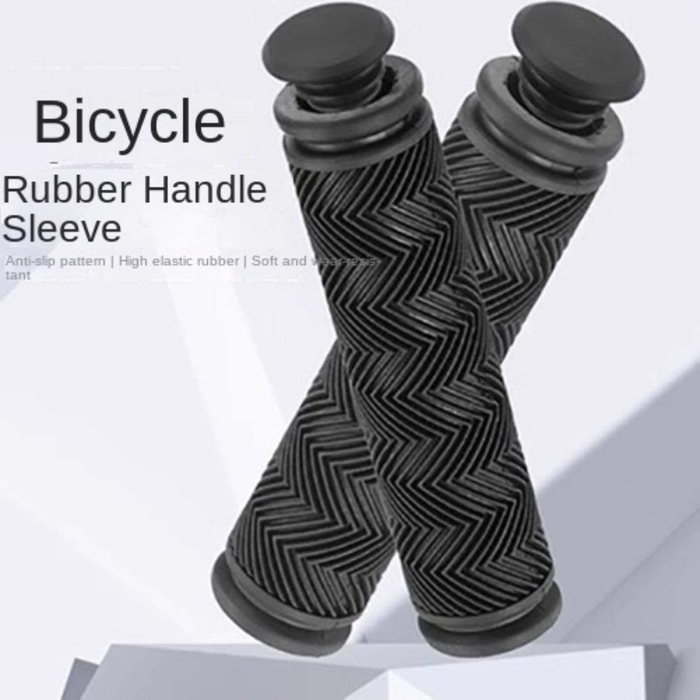 Black Bicycle Handlebar Grips Rubber Bicycle Parts New Mountain Bike Grips