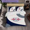 RB Leipzig Football 3 Piece Bedding Set Soft Duvet Cover Set with Pillowcases Printed Bedroom Decor Set for Home