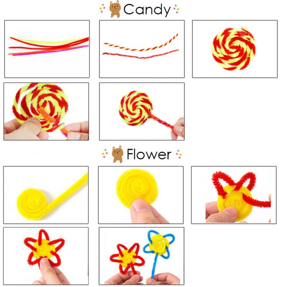 Material Package Macaron Color Fuzzy Wire Encrypted Fur DIY Flower Bouquet New Plush Strip