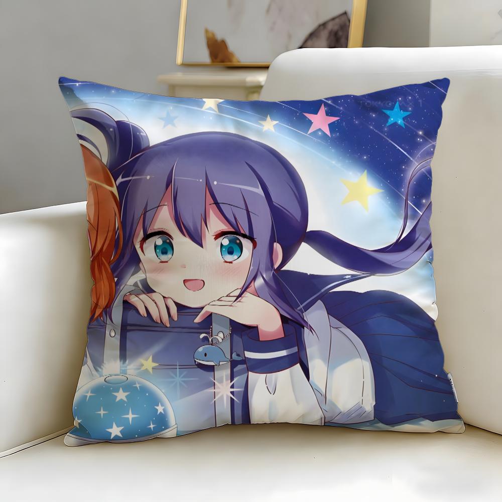 anime Asteroid in Love Cushion Cover Soft EasyWash Pillow Case Versatile for Couch Bed Travel and Office