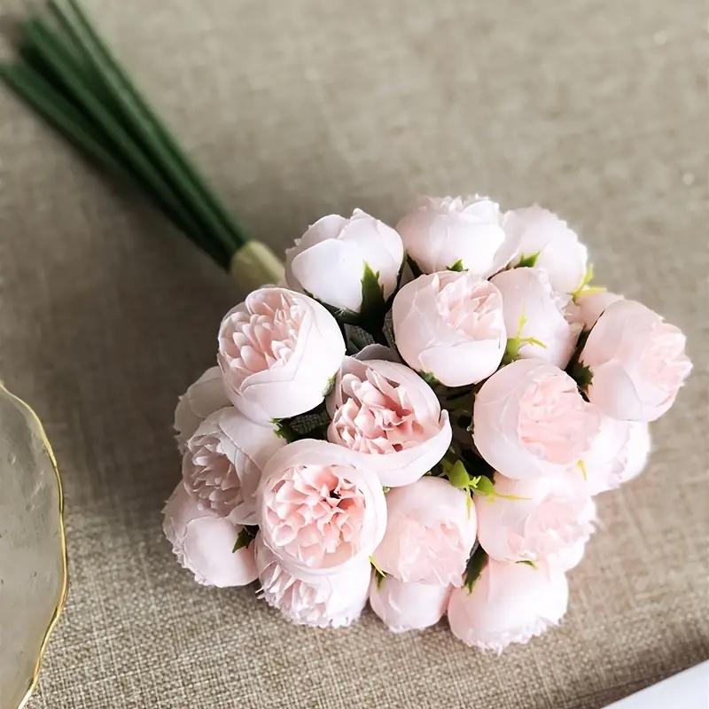 1 bouquet of 27 simulated camellia flowers DIY home decoration wedding restaurant plastic flowers