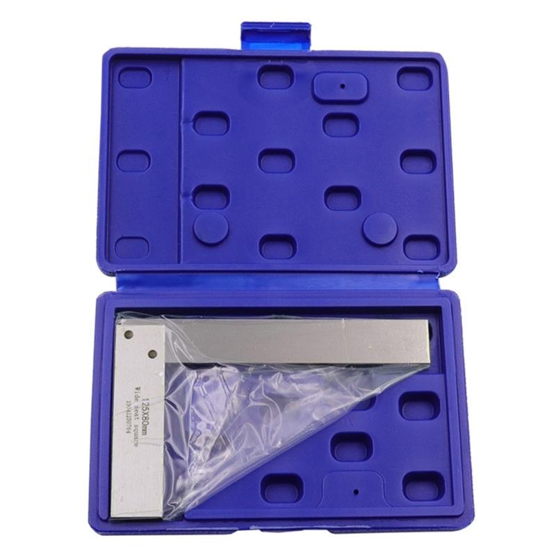 Улучшенный инструмент для измерения прямых углов из углеродистой стали с нескользящим основанием, инструмент для мастерской для инженеров и мастеров