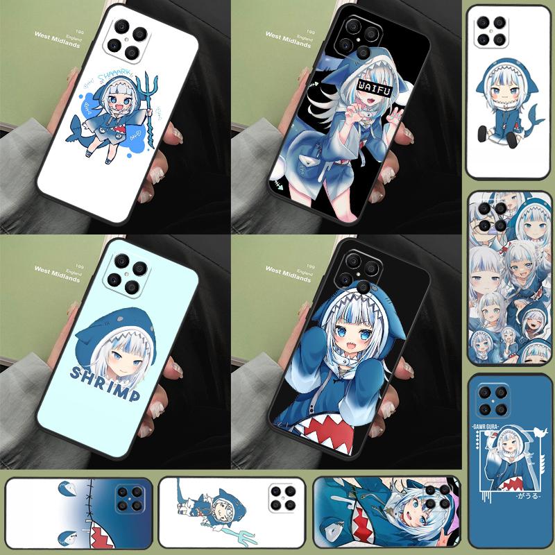 Аниме Hololive Gawr Gura Чехол для Honor X9c X8a X8b X9b X9a X8 X9 50 70 90 Lite Honor 200 Lite Magic 5 6 7 Pro Coque