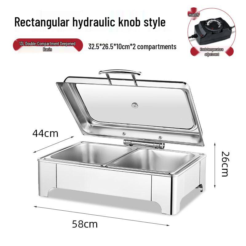 Commercial Buffet Food Warmer & Interchangeable Serving Pans