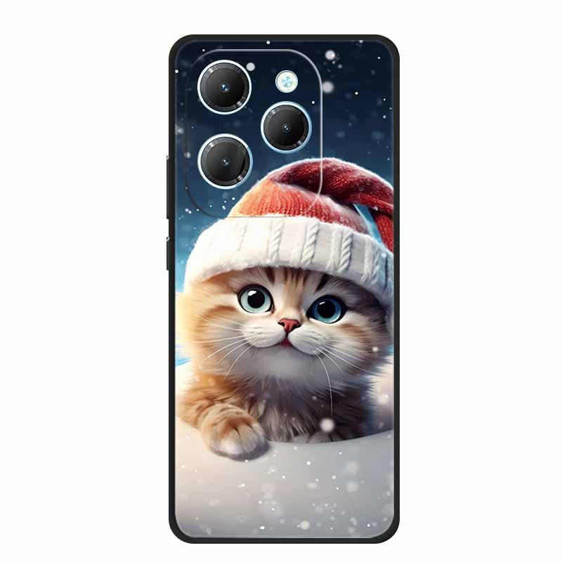 Чехол для телефона Tecno Pova 6 Neo Pro Цветок Ударопрочный Черный Силикон Мягкая Задняя Крышка Для Tecno Pova 5 Pro Neo 3 Чехол Neo3 Coque
