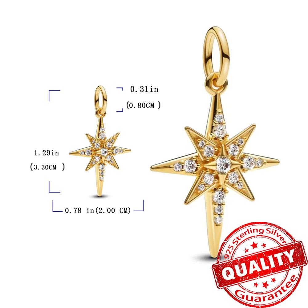 Gorgeous Copper Stones & Enamel Clip Beads & Seahorse Dangle Charm Fits Bracelet For Women Gold Necklace Pendant