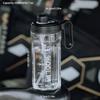 1 шт. Портативная бутылка для воды 1500 мл, большая емкость, пластиковая, с трубочкой, стакан для воды, бутылка для напитков, для активного отдыха, спорта, фитнеса
