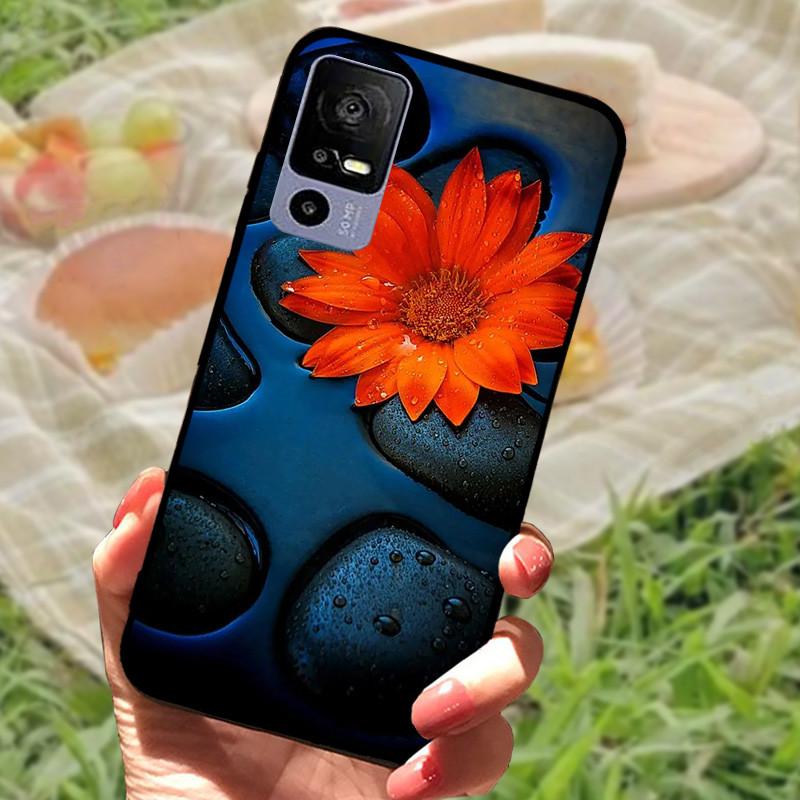 Soft TPU Phone Case For TCL 40R 5G Shockproof Black Protection Bumper For TCL 40 R 5G Beautiful Fashion Phone Back Fundas Coques