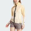 Adidas SS24 Terrex Series Outdoor Sports Hooded Zip Slim Jacket Women Jacket Yellow IN2908