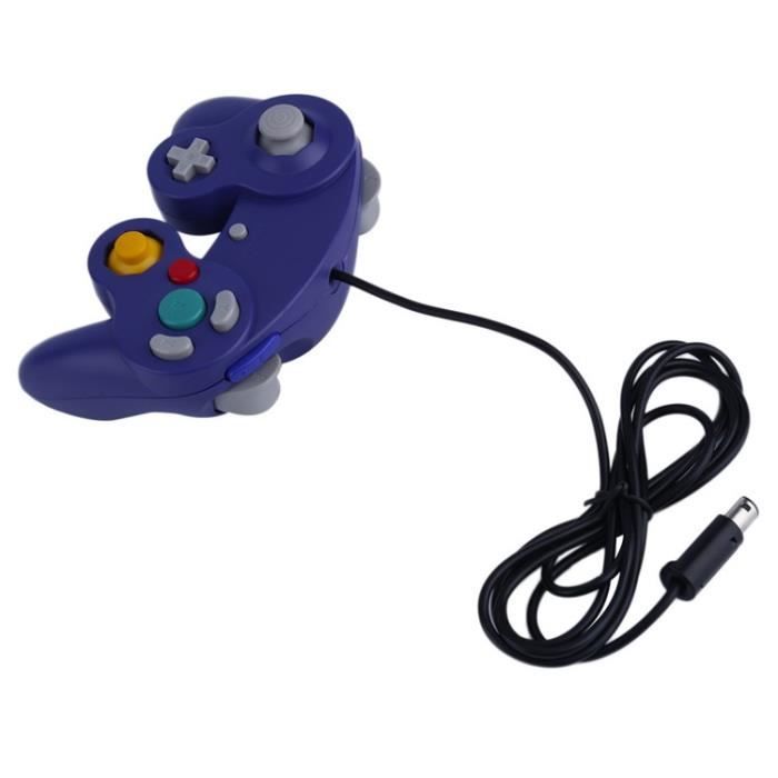 2 классических проводных контроллера GAMEPAD JOYPAD для NINTENDO GAMECUBE GC и; Wii-Синий