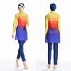 Women Muslim Bathing Suit With Cap Solid Color Swimsuit Beachwear Women Swimwear