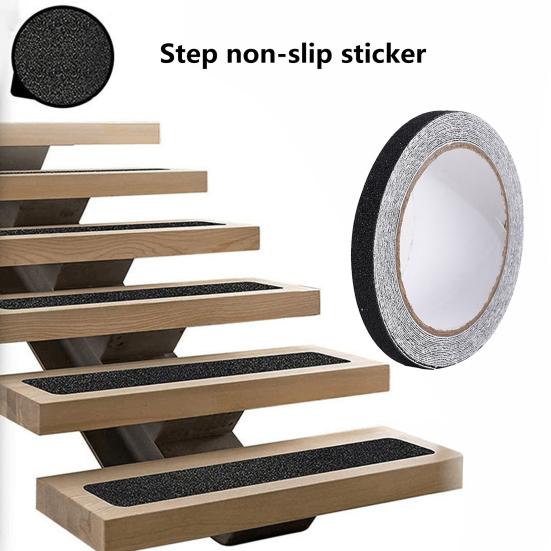 1 Roll Non-slip Tape Waterproof Durable Wear-resistant High Friction Stair Steps Adhesive Tape for Outdoor Indoor