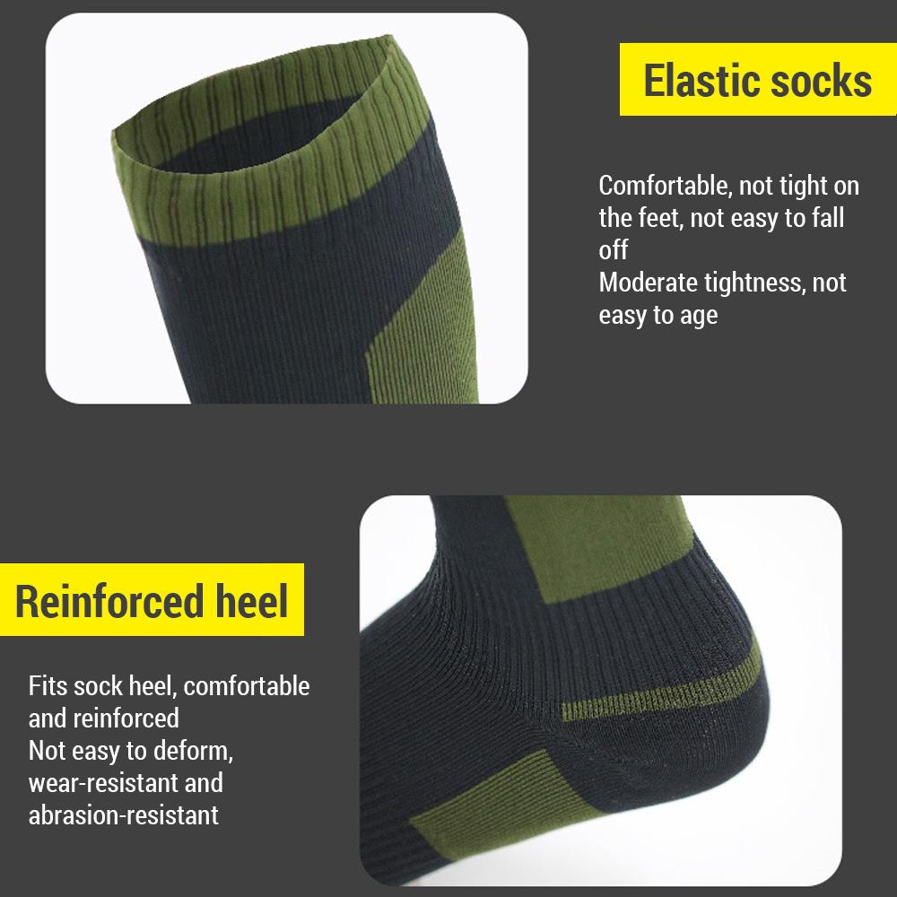 Водонепроницаемые носки для активного отдыха   Водонепроницаемые носки с высоким голенищем для пеших походов, велоспорта и кемпинга   Сохраняют ноги в тепле