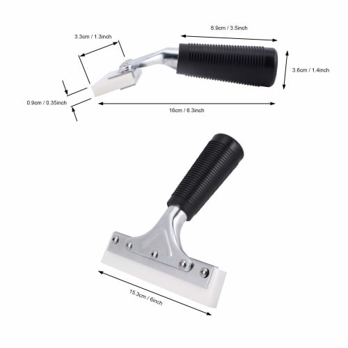 Ehdis 15*3.1CM Silicone Water Wiper Squeegee, T-Shaped Squeegee for Cars, Windows, and Bathrooms, with Rubber Handle, Extra Thick Blade, and Built-in